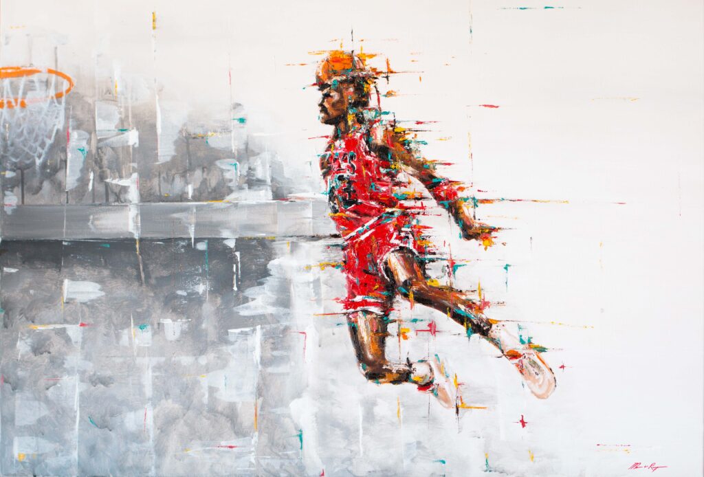 Michael Jordan modern art

