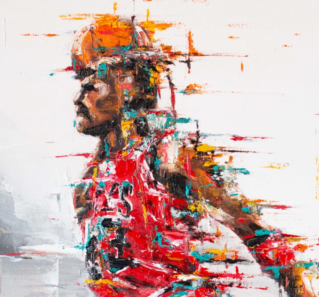 Michael Jordan modern painting
