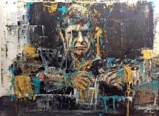 Scareface oil painting