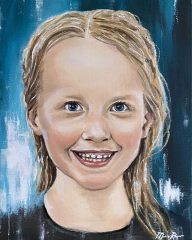 Commissioning portrait of a little girl